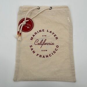 Marine Layer Canvas Gift Bag Rope Drawstring Pouch
